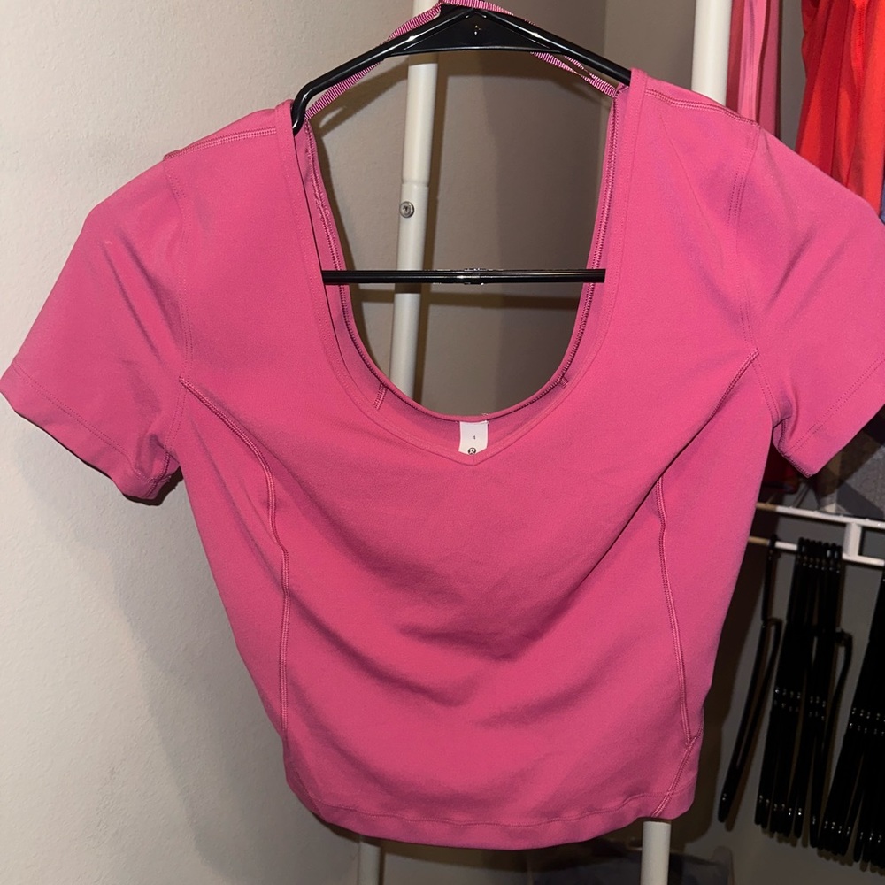 Pink Lululemon Align T-Shirt